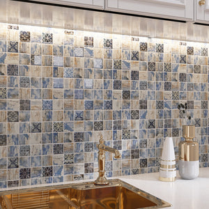 TCRNG-07 Classic Roman Retro 2x2 Glass Mosaic Tile