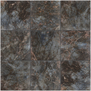 SEN-LABR-SQ88 SENZIA 8x8 Square Dark Grey Matte Porcelain Wall & Floor Tile