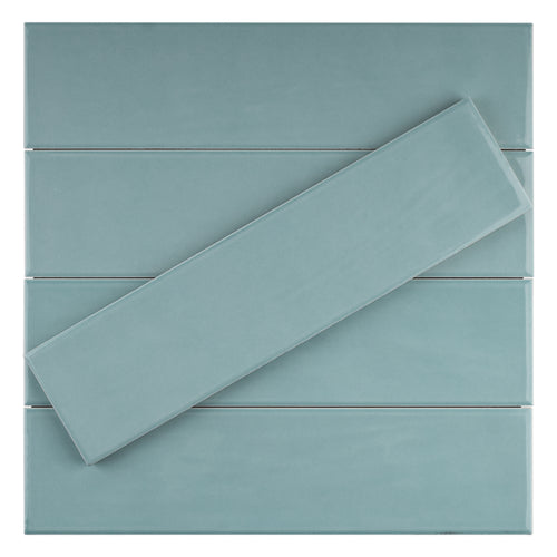 ZAR-ACQ-SW312 ZARATI Aqua Blue 3x12 Subway Tile Ceramic Wall Tile