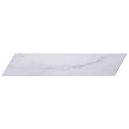 CA-WH-CHV Calacatta White 3x16 Chevron Porcelain Wall and Floor Tile