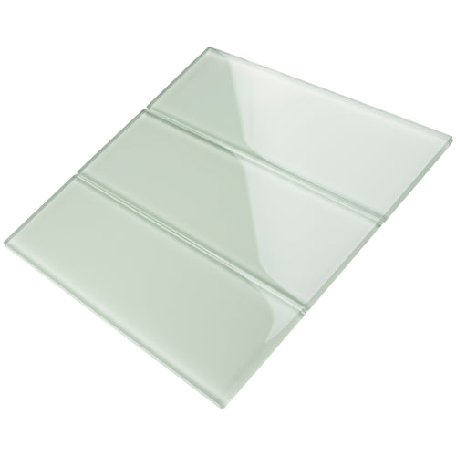 TCSBG-09 4x12 Light Mint Glass Subway Tile