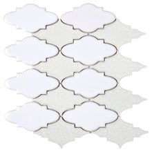 TRPCG-09 Roman Art Baby Face White Crashed Glass Mosaic Tile