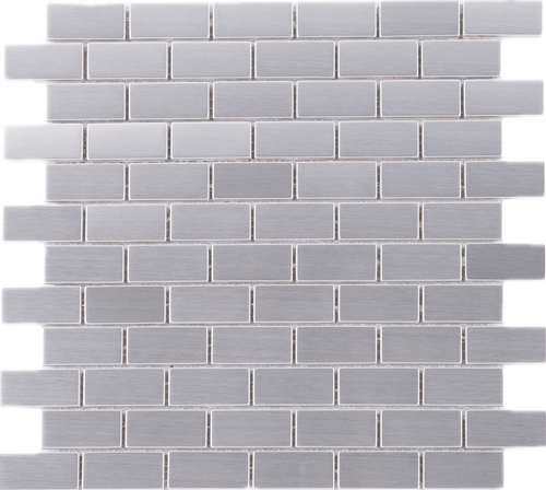 TSSLG-01 1x2 Birck Stainless Steel Mosaic Tile